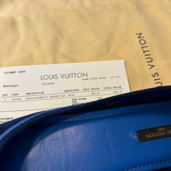 Louis Vuitton Navy Blue Ballerina Shoes - Picture 6 of 9
